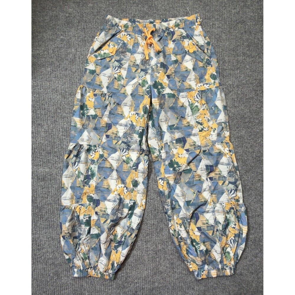 Free People FP Movement Women Size Medium Set Me Free Printed Pants Balloon NEW